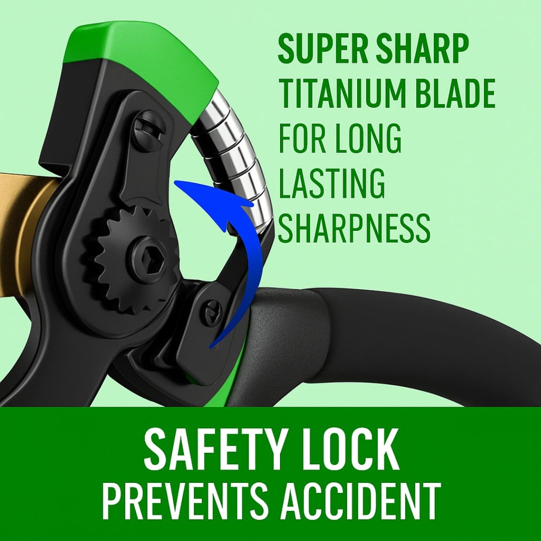 Professional 10-Inch Garden Pruning Shears