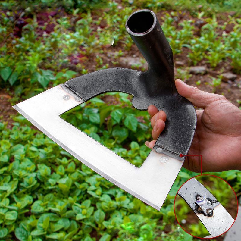 All-Steel Hardened Hollow Hoe – Garden Weeding Tool