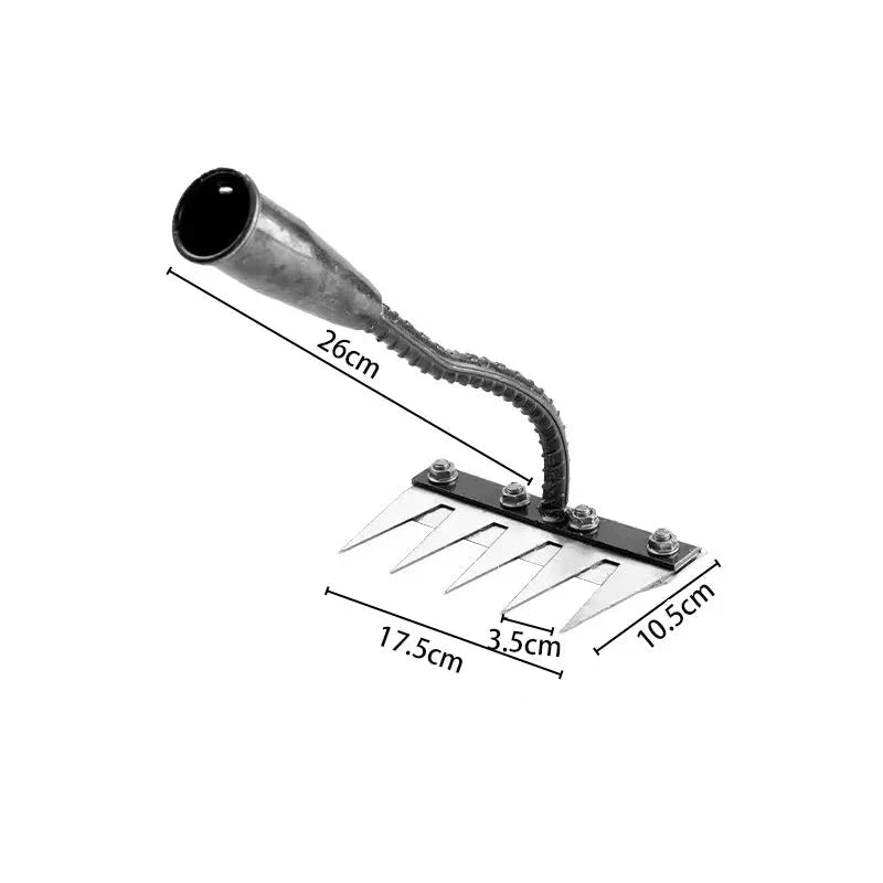 Upgraded Iron Weeding Rake – Heavy-Duty Garden Tool
