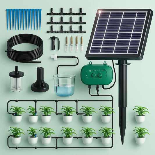 Solar Drip Irrigation Kit for Eco-friendly Automatic Watering